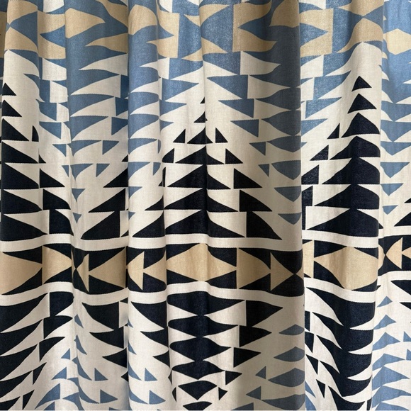 PENDLETON-Geometric Patterned Shower Curtain - Picture 1 of 5